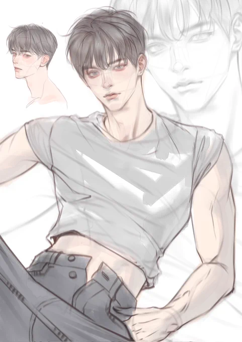 근황:스터디랑 낙서하며 그림 재활중
