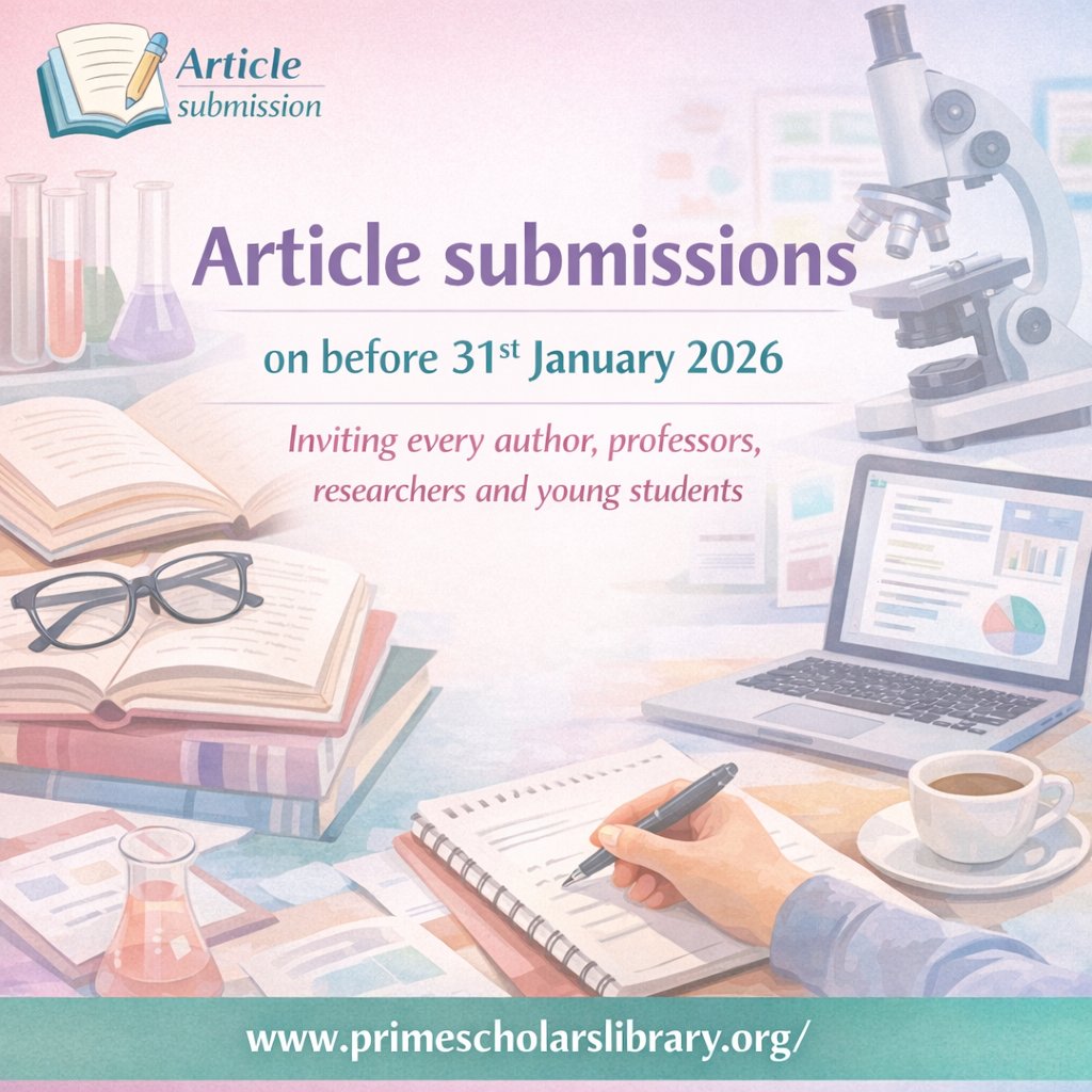 primescholar's tweet photo. Article submissions are now open until 31st January 2026. We warmly invite #authors and #professors to share their valuable #research and insights with the global academic community. Submit your manuscript today and get published.
#ArticleSubmissions #CallForPapers #SubmitNow https://t.co/CDez7NHq69