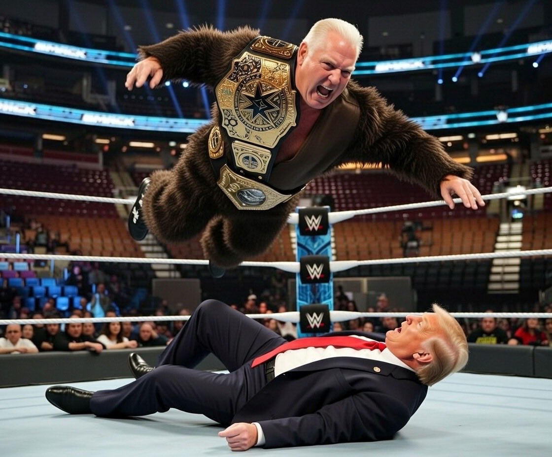 PhatCap's tweet photo. @fordnation @netflix Damn! Is Doug Ford finally making his WWE debut as the 800 pound gorilla?! Find out next week on RAW! https://t.co/2HSmDtGBPA