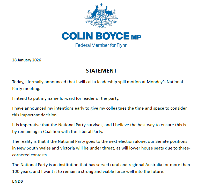 Colin Boyce MP tweet media