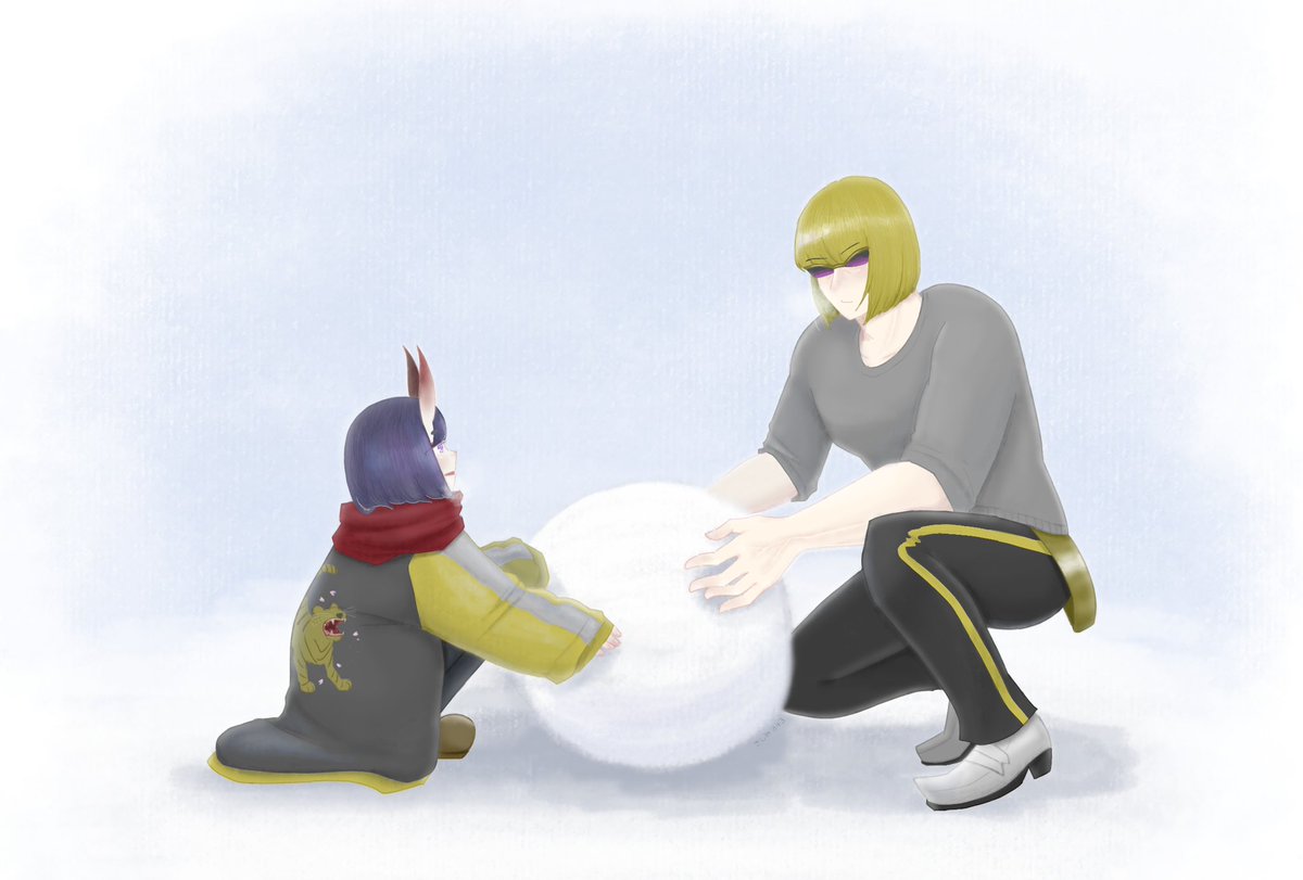 金酒　雪遊び