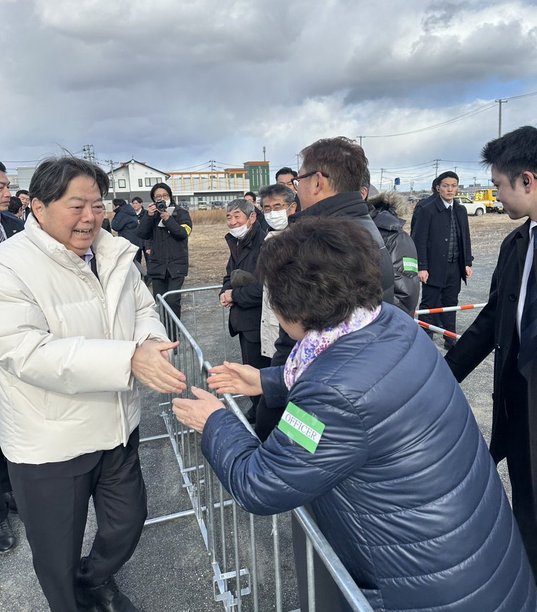 宮城3区・西村明宏候補の応援で、名取土地改良区駐車場にて開催された