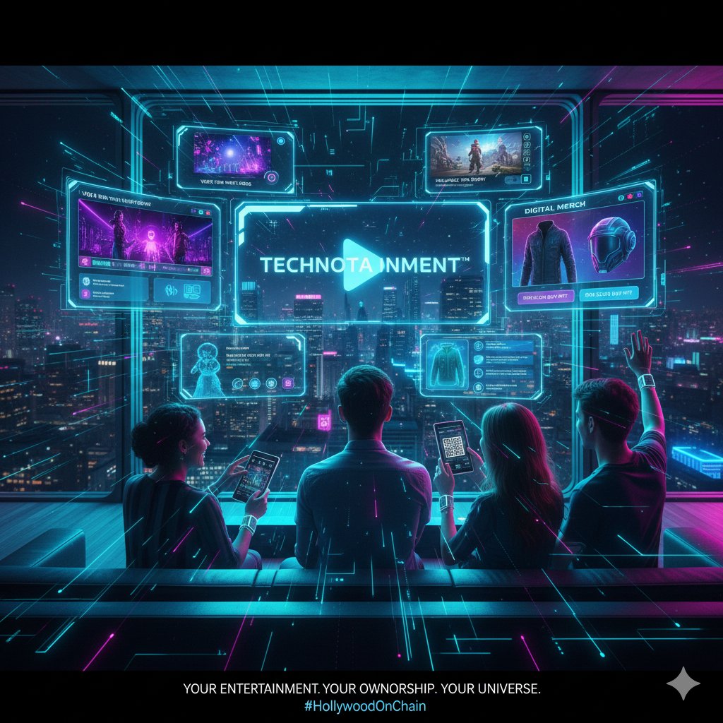 Habby1611112's tweet photo. Imagine influencing a live show's ending with your vote. Or buying digital merch you see on screen, instantly.
​That's the power of @_technotainment blending interactive content, AI, and blockchain to blur the lines between audience and creator. 🎮🛍️ https://t.co/D3PeP28Vvv