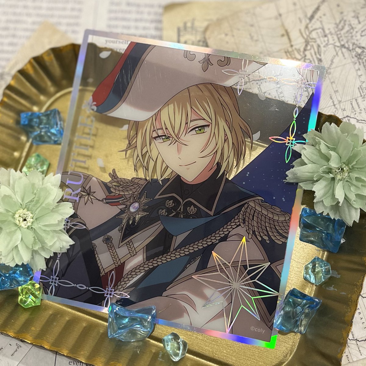 ITEM】 ❁5th Anniversary トレーディングクリア色紙 縁のオーロラ仕様