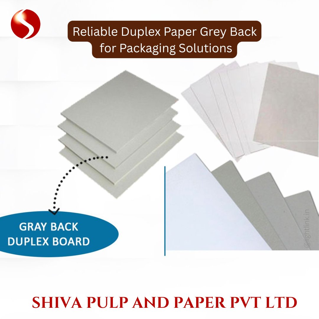 Shivapulppaper's tweet image. Premium Duplex Paper Grey Back Sheets – smooth white surface with strong grey back, ideal for high-quality packaging, cartons, boxes &amp;amp; printing needs. Consistent GSM, excellent stiffness and reliable performance you can trust. 📦✨ 

#DuplexPaper #GreyBackDuplex #PackagingPaper