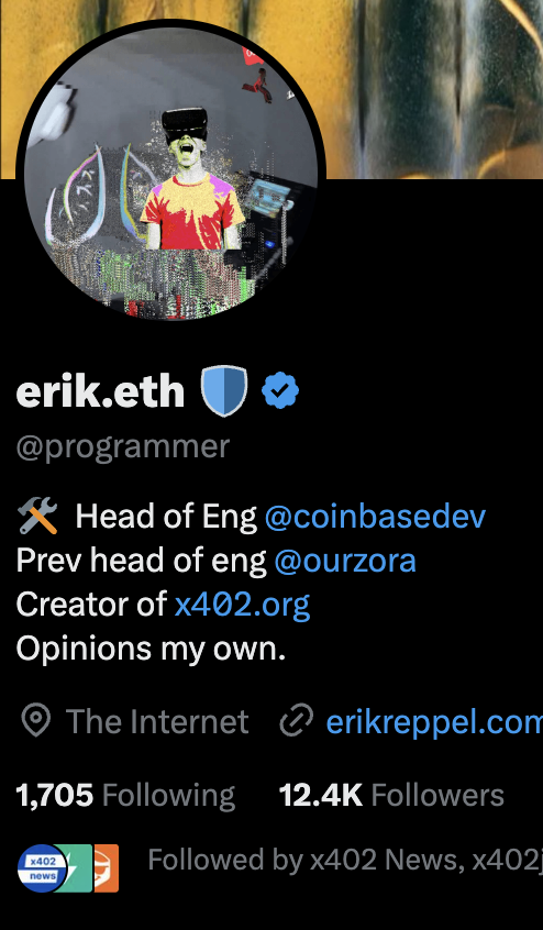 Head of engineering @ coinbase and creator of x402 sees the <a href="/zauthx402/">zauth</a> vision.

3 mil marketcap is pennies for zauth.

I've never seen a project with the support, integration, or partnerships that they've accomplished in 2 months.

No bundle. Organic. Bringing believers back.