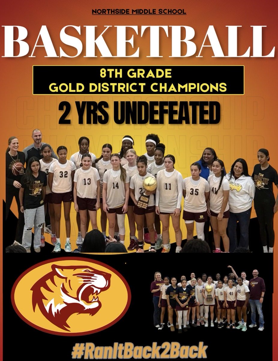 TaftRaiderGBB's tweet photo. Congratulations @NISDBriscoe for Back2Back Undefeated District Championship seasons. 👏 to all the coaches, parents, and Briscoe fans THANK YOU 💪🏽 🏀
It’s only the beginning… #BuiltFromWithin #Re1ent1essT0gether https://t.co/D837Q2A5Pm