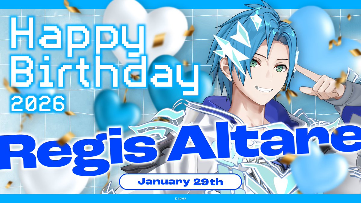 hololivetv's tweet image. ／

今年の #リージス・アルテア（@regisaltare) の
生誕配信はなんと2Days！🎇
みんなでお祝いしましょう🎉✨

＼

Day1📢カラオケ配信
1月29日(木)23時(JST)～
待機所▶youtube.com/live/YjUQnXJkW…

Day2📢ゲストとトーク配信
1月30日(金)9時(JST)～
待機所▶youtube.com/live/i08YubyCY…
