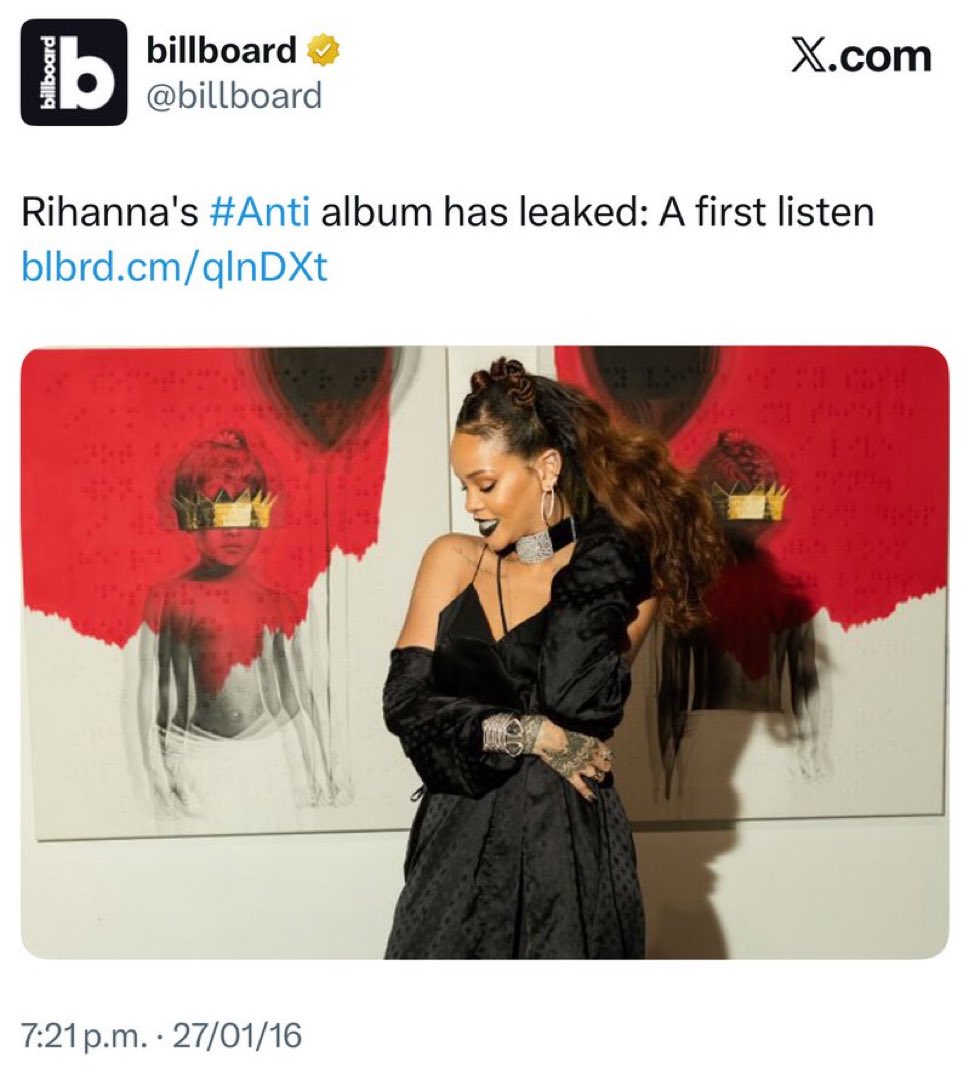 LoveIsback24's tweet photo. They tried to sabotage her, but it failed, anti went on to be iconic
#10yearsofanti π https://t.co/XqgeUhKS9I