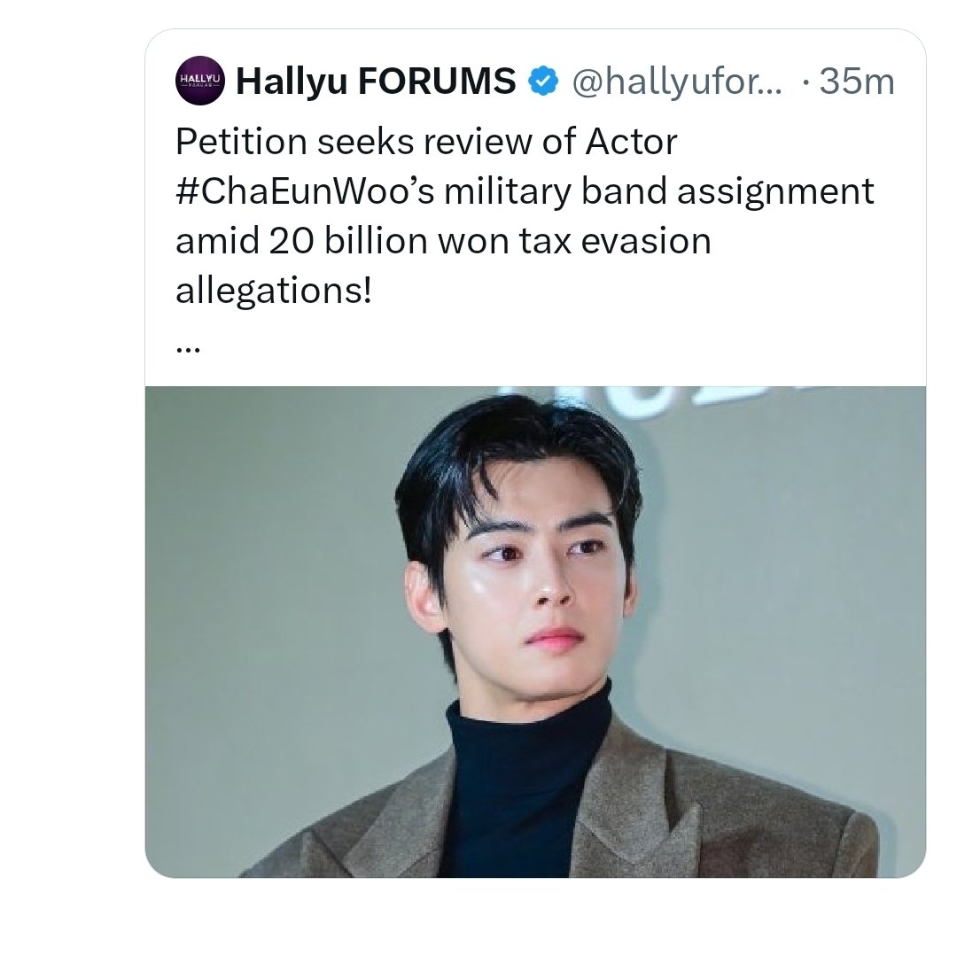 mata_hati05's tweet photo. The military does not act on allegations or media reports.
Action only comes after formal legal outcomes (indictment, conviction, or court ruling)
The Ministry of National Defense (MND) only intervenes if the case directly affects military conduct, discipline, or violates the Military Criminal Act (for example, desertion, corruption within service, or security breaches).
Since eunwoo’s alleged tax issue happened before enlistment, it’s not classified as a military offense
The South Korean military follows the same principle as civilian law : “innocent until proven guilty.”
#CHAEUNWOO