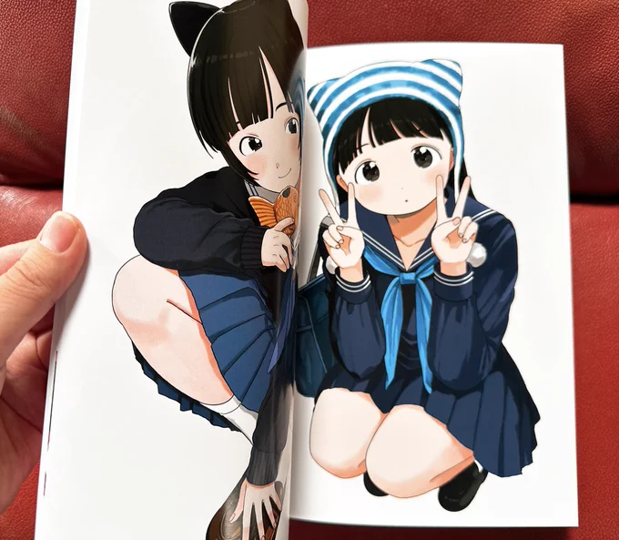 新刊イラスト集届きました! #ZINEフェス埼玉 で初頒布です 紙も厚みがあっていい感じ B5サイズで大きくイラスト見られます ぜひぜひお越しください!! 2/1(日)浦和パルコ4階イベントスペースにて