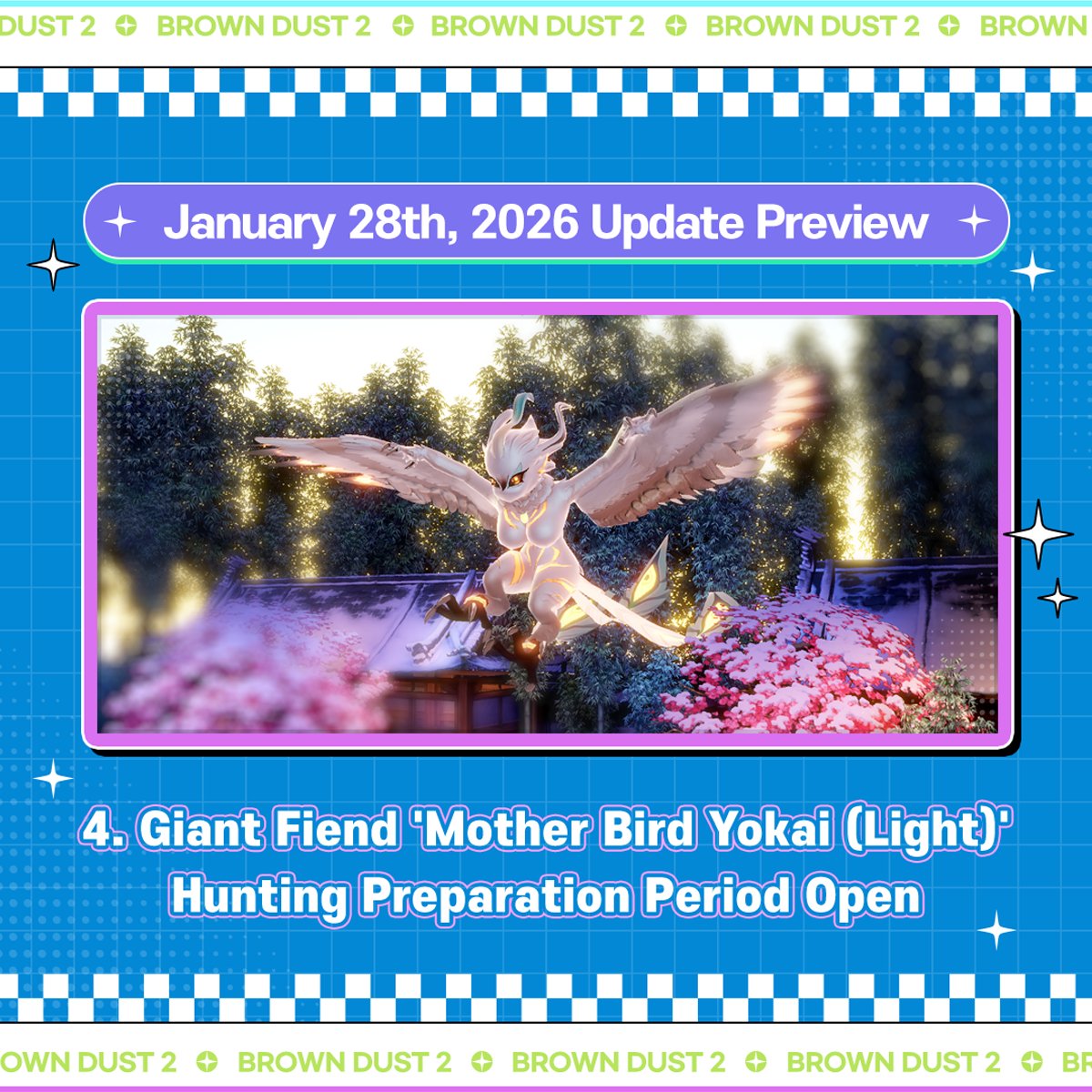 📢 January 28th  Update Preview
Heads up! Here’s a sneak peek at what’s coming with the January 28th update!
Please take note of the maintenance time to avoid any gameplay interruptions.

🛠️Maintenance Schedule: January 28th, 11:50 PM (UTC) - January 29th, 03:30 AM (UTC) (3 hr 40