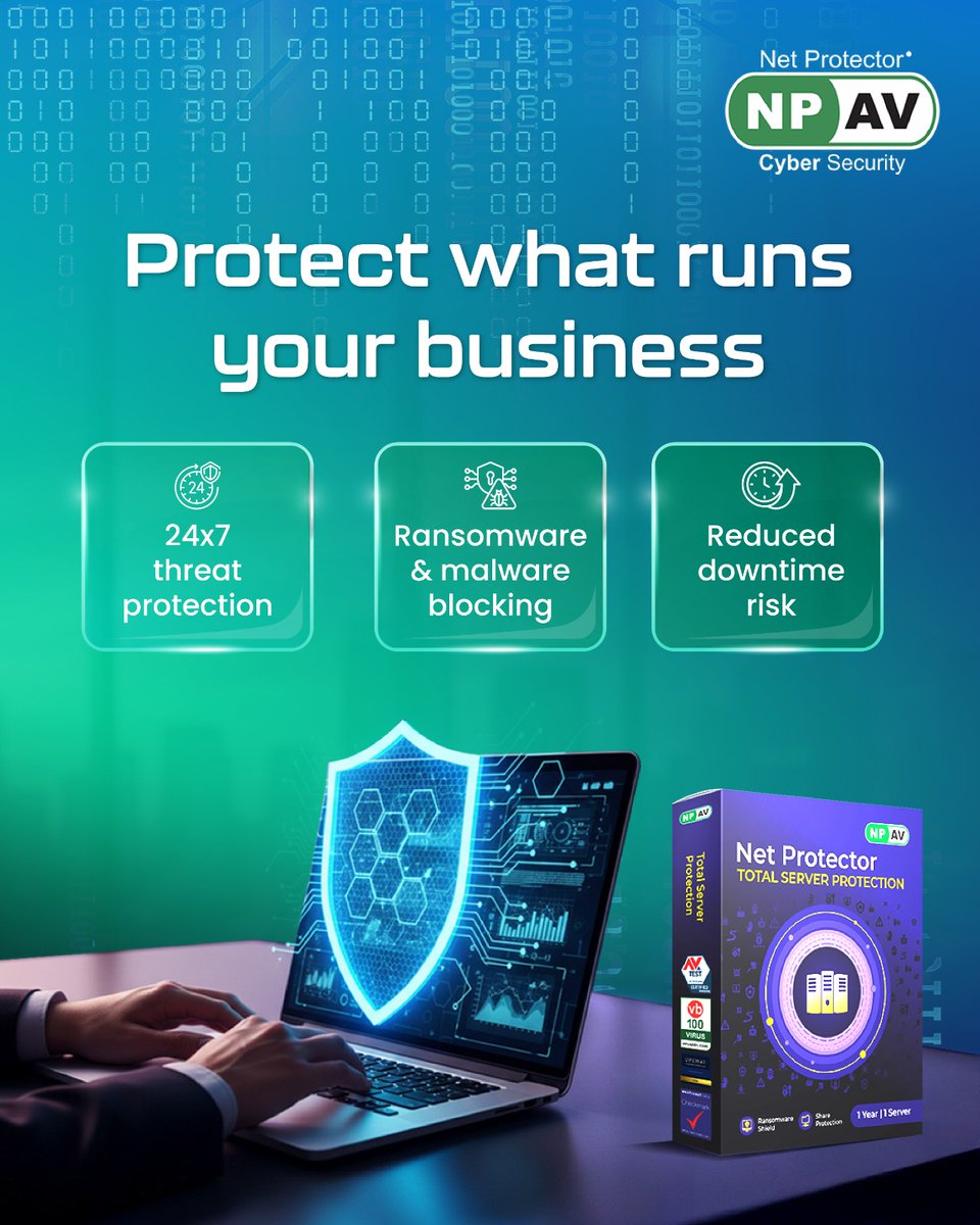netprotector's tweet photo. When servers go down, business slows down.
Protect your critical servers with NPAV Total Server Protection.
DM “Server” or click the link in bio. https://t.co/gxrI4JCjII