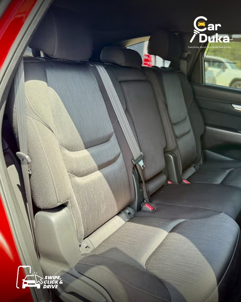 CarDukaKE's tweet photo. Space, style, and smart technology — the 2018 Mazda CX-8 redefines family SUV luxury. ✨🚘

Features at a Glance
🔹 2.2L turbo diesel engine with smooth automatic transmission
🔹 7-seater cabin with heated front seats & heated steering wheel
🔹 Advanced safety: Lane Keeping Assist, Pre-Collision Detection & Blindspot Monitor
🔹 360° cameras, parking assist & powered tailgate for effortless maneuvering
🔹 Heads-Up Display, cruise control & traction control for a refined drive

Price Options
💰 Cash: KES 3,149,000
💳 Finance: KES 78,769 per month for 5 years

📊 Specs | 113,000 kms | 2200 CC | Automatic | Diesel | Unregistered
Explore this premium SUV on https://t.co/JiwJou0WOR or shop faster via the CarDuka App on Android & iOS.
#CarDuka #SwipeClickDrive #SwipeClickSell