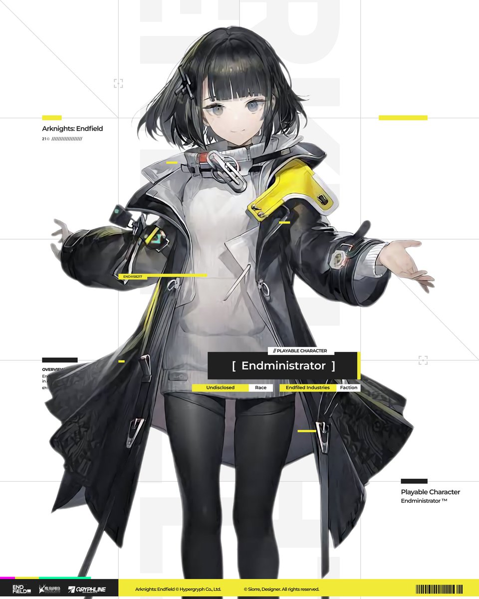 siorre's tweet photo. Graphic Design — Endministrator

From Arknights: Endfield
Gimana pabrik lu?

Design by Siorre 
Software Used / Figma https://t.co/vtPYF6Qebl