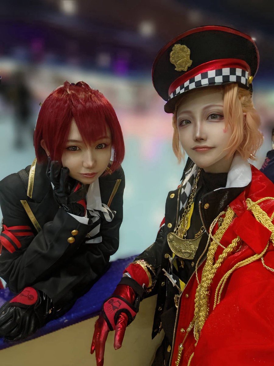 Cherish_d4's tweet photo. 2026年コス始め、
初TDC🌹で行ってきました！
アトラクション乗れるからDハロみたいで楽しかった(*´艸`)

🦈くんと夢♦️くんの2人とデート出来ちゃう役得な🌹でした⸜(*˙꒳˙*)⸝

 #ニューレイヤーズパラダイス 
 #コスフェスTDC https://t.co/BfYPUgsNE3