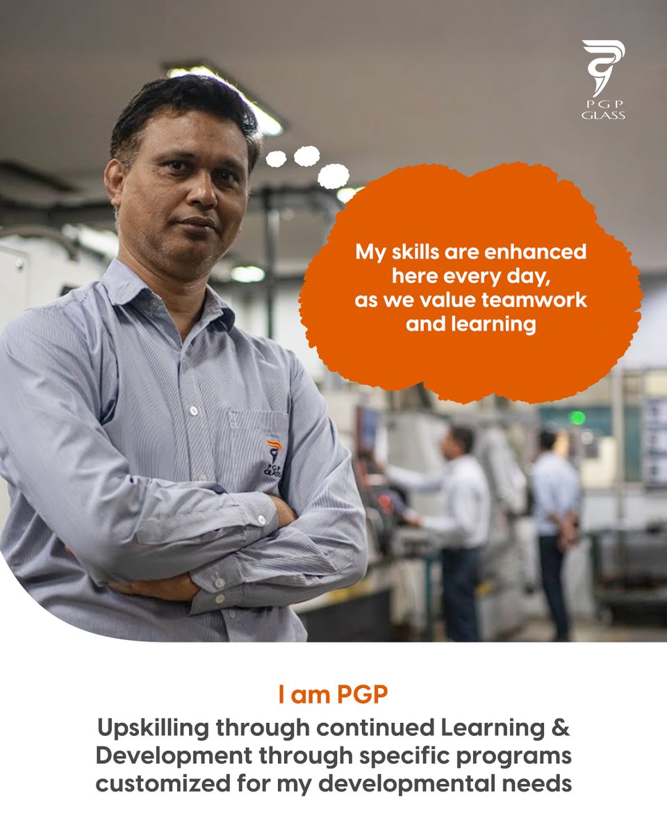 At PGP Glass, growth begins with shared knowledge. Our learning culture empowers every individual to build their own path to success.

#PGPGlass