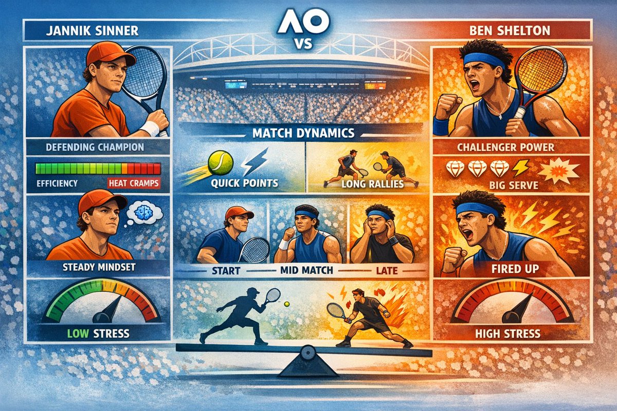 CheckoffDiet's tweet photo. Two hours before the match. #AustralianOpen2026 #AustralianOpen https://t.co/b3h7Mioar7