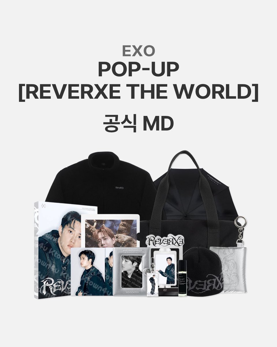 엑소 정규 8집 REVERXE POP-UP MD 엠디 케이타운포유 Ktown4U 공동구매 안내 

🍀 혜택 : 할인 가격 

출시일 : 2026년 3월 20일 이후 순차적 발송

🗓️ 2026 1월 28일 15:00 ~ 2026년 2월 3일 23:59

📎 kr.ktown4u.com/eventinfo?eve_…