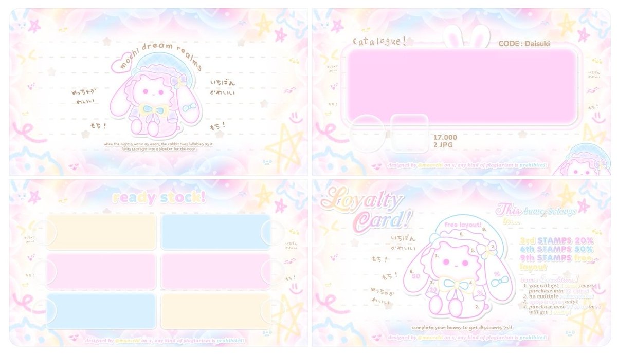 maovchi's tweet image. rt really appreciated 𐔌՞꜆.  ̫.꜀՞𐦯

henlouu |˶˙ᵕ˙ )ﾉﾞ ! mochi mau pembersihan CS template yang boleh di take mulai sekarang DM! pricina ada di alt iaa (under 130 semua!) &amp;amp;&amp;amp; avail QRIS iaa🥹🩷 sebelum DM boleh baca tnc di bawah dulu yahh! &amp;gt;____&amp;lt; 🩷🐇

#zonauang #ZonaBA