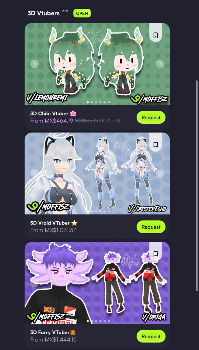 Moffisz | Vtuber | Vgen | Commissions Open tweet media