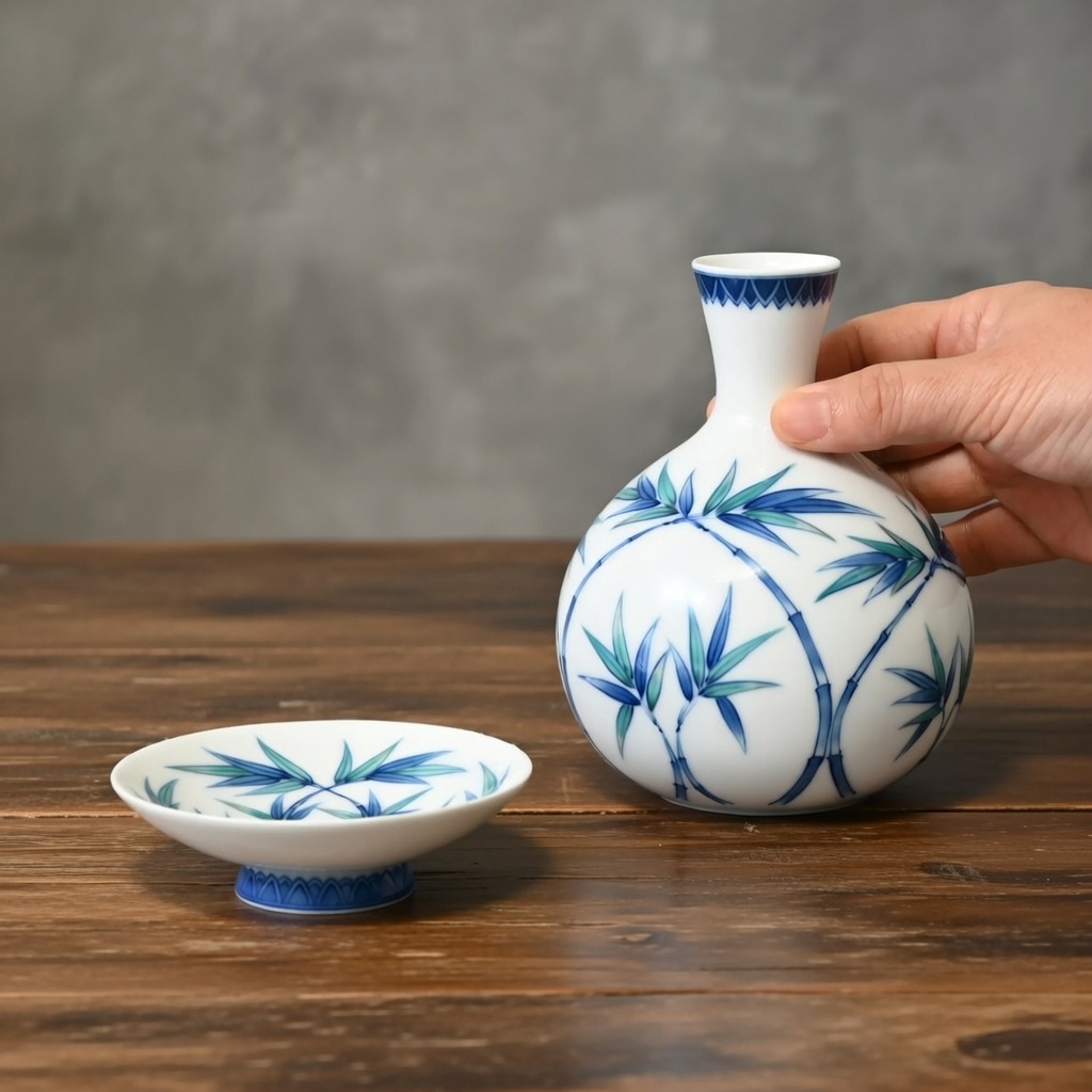 徳利　盃　香蘭社