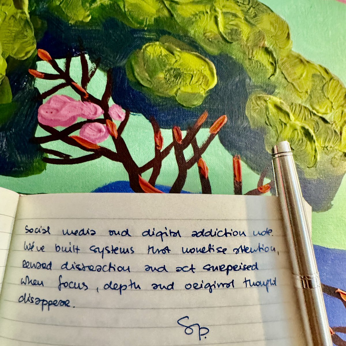 We’ve built systems that monetise attention, reward distraction and then act surprised when focus, depth and original thought disappear.