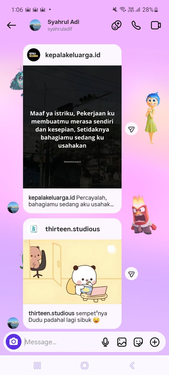 Lagi kerja makin mewek dikirimin ginian 😭 *backsound nadhif basalamah*😂