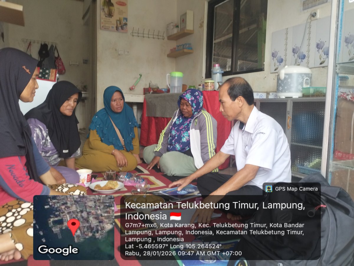 irwan_jan's tweet photo. Rabu, 28/1/2026, Pertemuan Rutin dan akses informasi di Kelompok Pengolah dan Pemasar (Poklahsar) Melati Bahari, Kel. Kota Karang Kec. Telukbetung Timur Kota Bandar Lampung https://t.co/rz21nwisaN