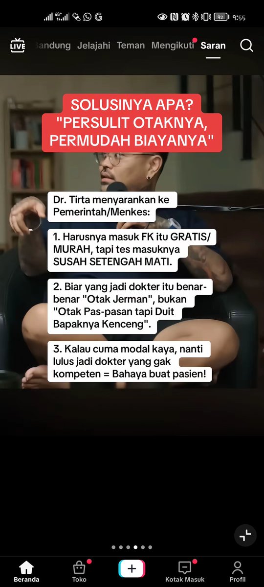 <a href="/qrivasi/">KOS (Komunitas Orang Sinting)</a> Bener kata dokter tirta