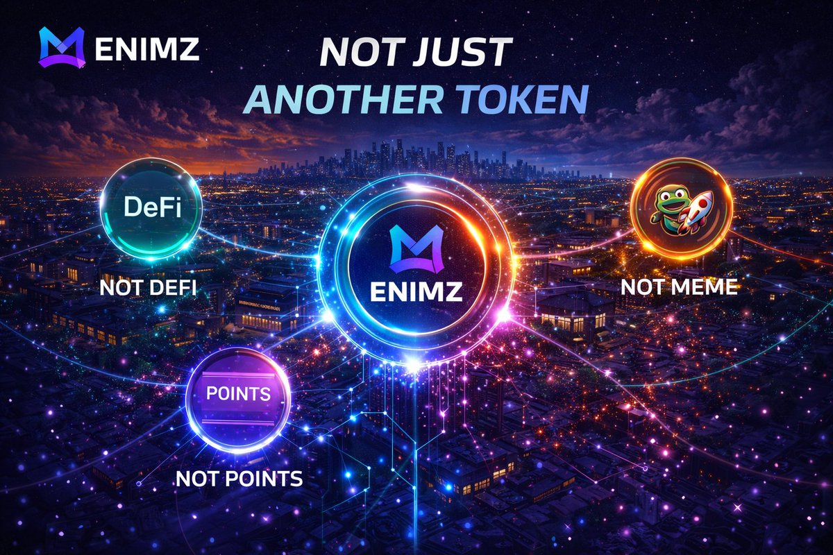 ENIMZ_Web3's tweet photo. Not every token is built for speculation.

#ENIMZ is built for usage 
connecting consumption, incentives, and long-term value into a single system.
That’s the difference. https://t.co/pJsmE29HGC