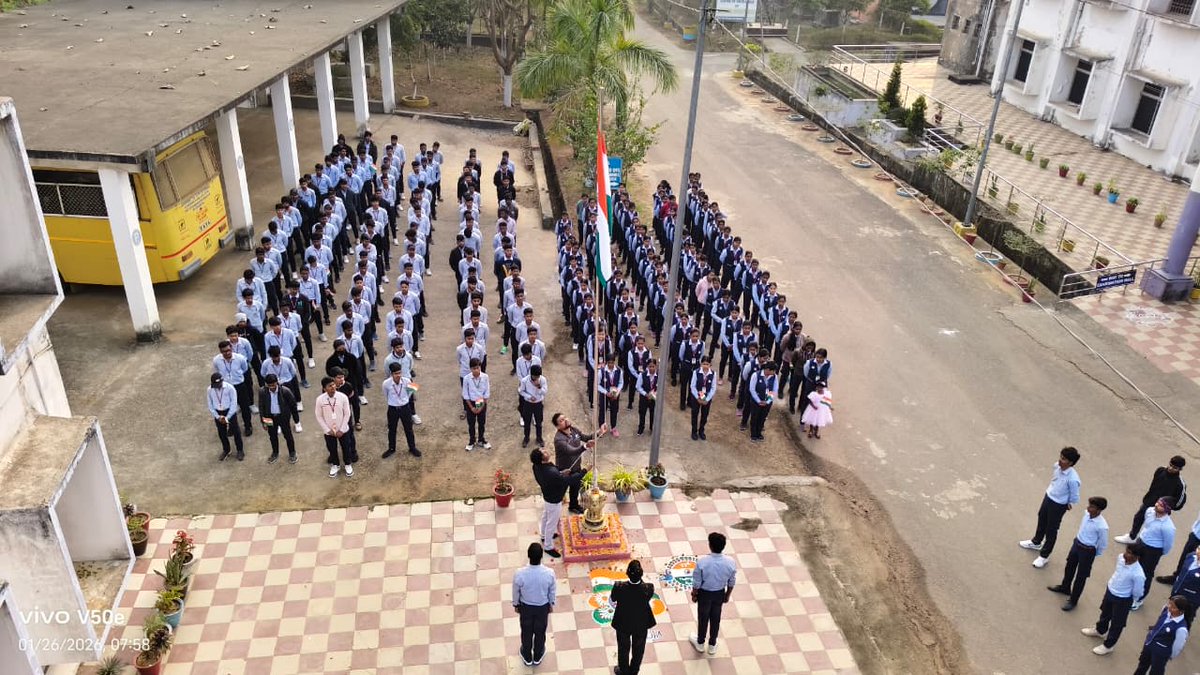 GP_Mayurbhanj's tweet photo. 77th Republic Day was observed on 26.01.2026 in GP Mayurbhanj Campus in the presence of all the students &amp; staff members of the institute. Vande Matarm. https://t.co/IPHDjmfFQX