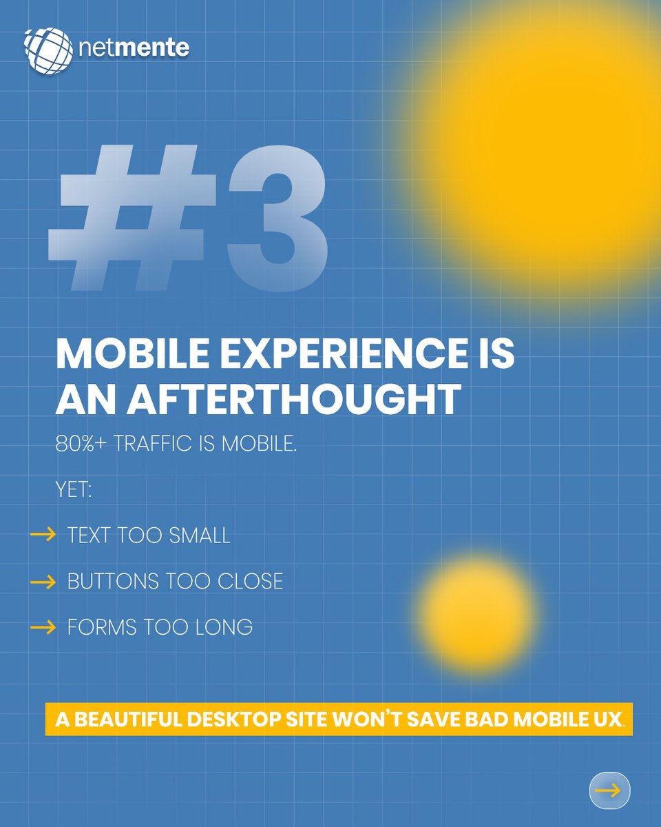 netmente07's tweet image. Your website doesn’t need to be prettier.
It needs to be smarter.
.
.
.
#Netmente #googleupdates #growthmarketing #webdevelopment #digitalmarketingagency