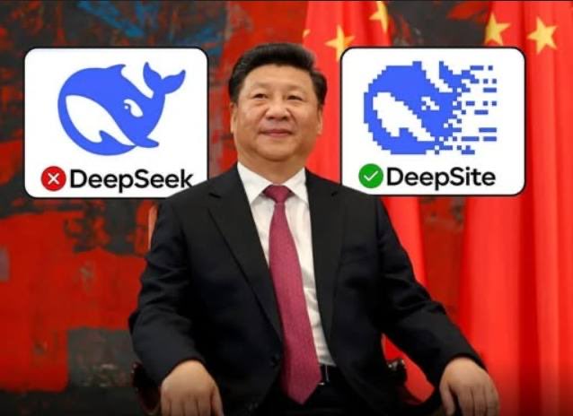 l1ackern's tweet photo. 🤯 China launches a terrifying artificial intelligence model!!

✅ Its name is (DeepSite)
It's an artificial intelligence that can create games, apps, and websites
Just by entering a simple command, and it's free..

Website link: https://t.co/wp4H5Q6Vq1 https://t.co/DX6XyCJoKx