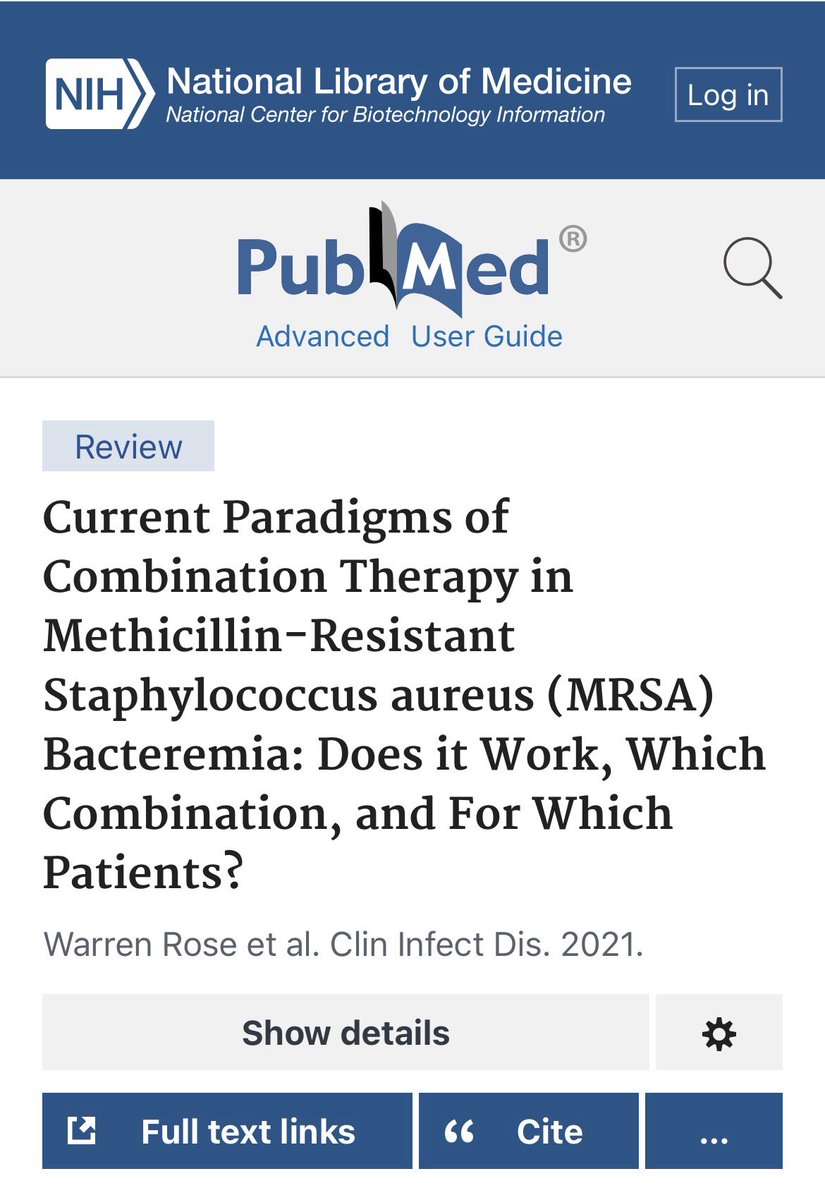 infeccHRUmalaga's tweet photo. En #bacteriemia por #SAMR 🩸🍇🛡️cuando combinarías DOS antibióticos🍸? En @CIDJournal REVISIÓN ✍🏻🙇🏻♂️con #Algoritmo de MANEJO 📸2👇🏻
DOS ANTIBIÓTICOS si:
1️⃣ #AltoRiesgo 📸3👇🏻
2️⃣Bacteriemia #persistente🩸🗓️.
👉🏻Combinación preferida: Dapto + Ceftarolina
🔗🆓https://t.co/N6vn1LgxgJ https://t.co/xaE8x94WjJ