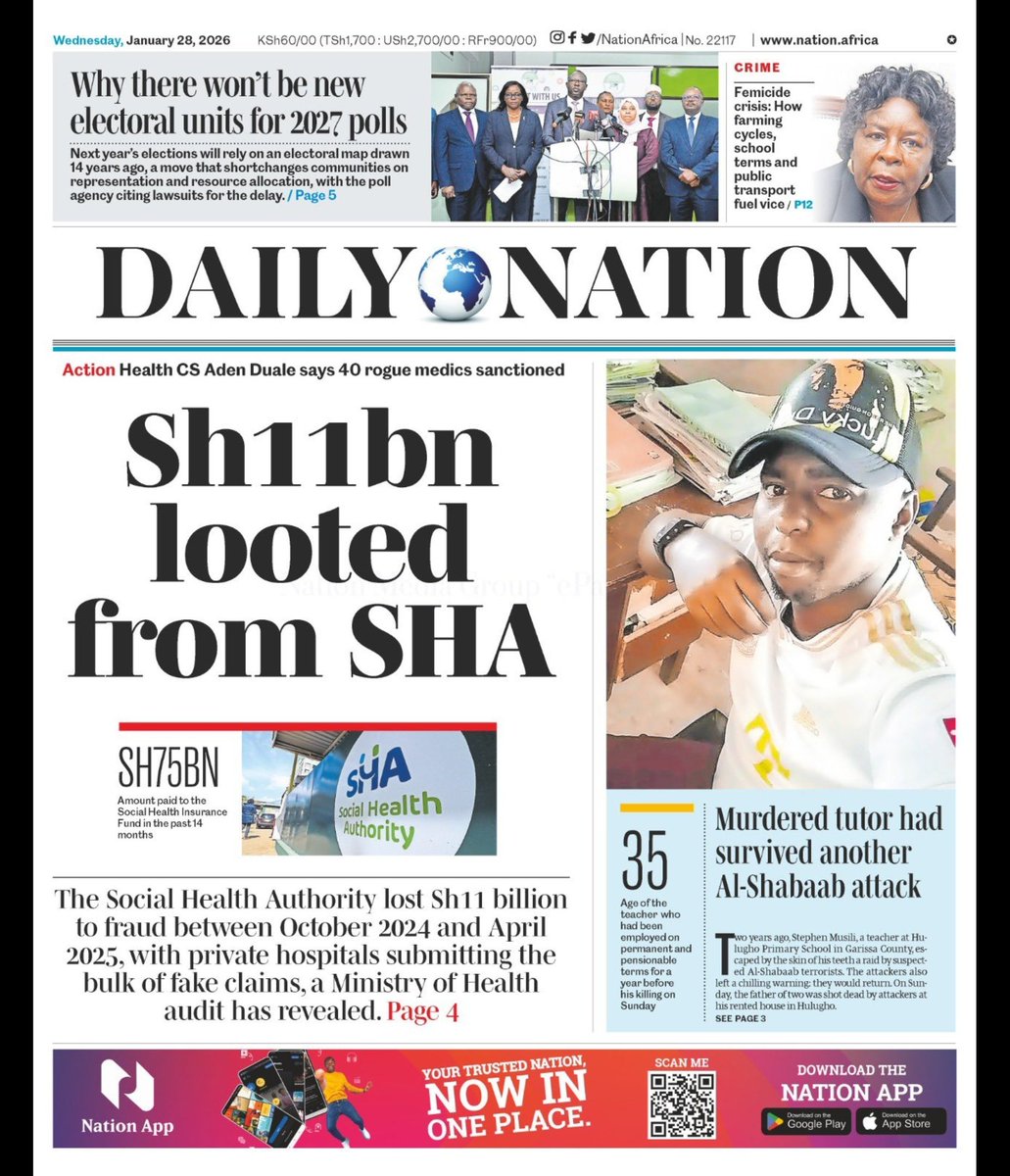 otienowill's tweet photo. They disbanded NHIF under the pretext of fighting theft and fake claims, selling SHA as a cure for corruption. But the truth is simpler and uglier: they didn’t want to stop the eating , they wanted to change the table.
SHA was never about protecting public money. It was about resetting the system so new hands could be dipped in with cleaner excuses and bigger appetites. Same theft, new logo. Same greed, fresh paperwork.

This regime doesn’t reform institutions; it rebrands corruption. When they say “efficiency,” read control. When they say “reform,” read access. When they say “ending theft,” ask who is now eating.