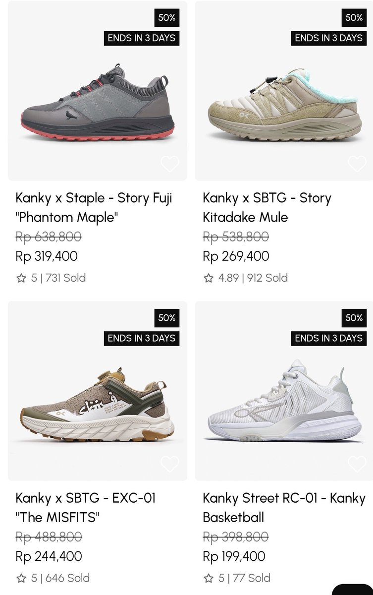 kimmyexp's tweet photo. Sepatu KANKY DISKON 50% ‼️👟

🗓️cuma sampai 31 Januari 2026

di web officialnya👇🏻
https://t.co/ikVi6kS4su https://t.co/2f9BQBYxQf