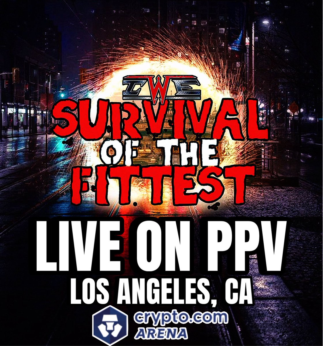 IWEWorld223's tweet photo. Poster for IWE’s next PPV IWE Survival Of The Fittest! 

LIVE IN LA! See you there city of angels! https://t.co/K9ueZbCVZ2