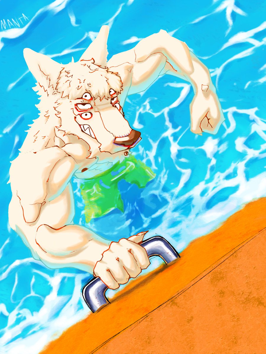 Bara wolf in the pool
#furry #furryart #furrybara #furrygay #gayart