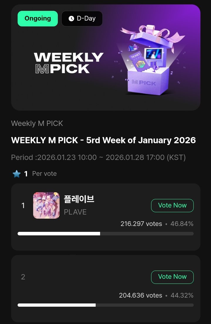 📢 Pengingat!!

1,5 jam lagi vote ini ditutup!! PLLI!! Posisi kita masih BELUM aman. Mohon partisipasinya untuk ikut vote ya!! Ingatkan juga teman-teman PLLI lainnya! Semangat semangat 💪🏻💪🏻🏋🏻‍♀️