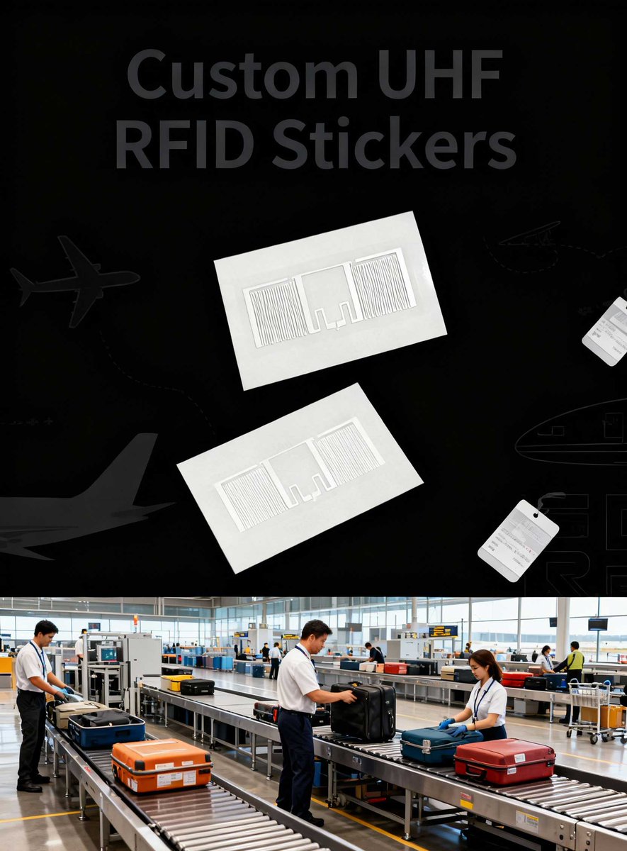 XinyeTag's tweet image. Why choose UHF RFID over barcodes? 
Pain points solved: Barcodes easily damaged, need LOS scanning &amp;amp; individual reads → missed scans, misdelivery/loss. RFID: auto batch reading, near-zero errors.
Efficiency gains: No manual ops, +18% processing  (manpower saved/flight).#UHFRFID