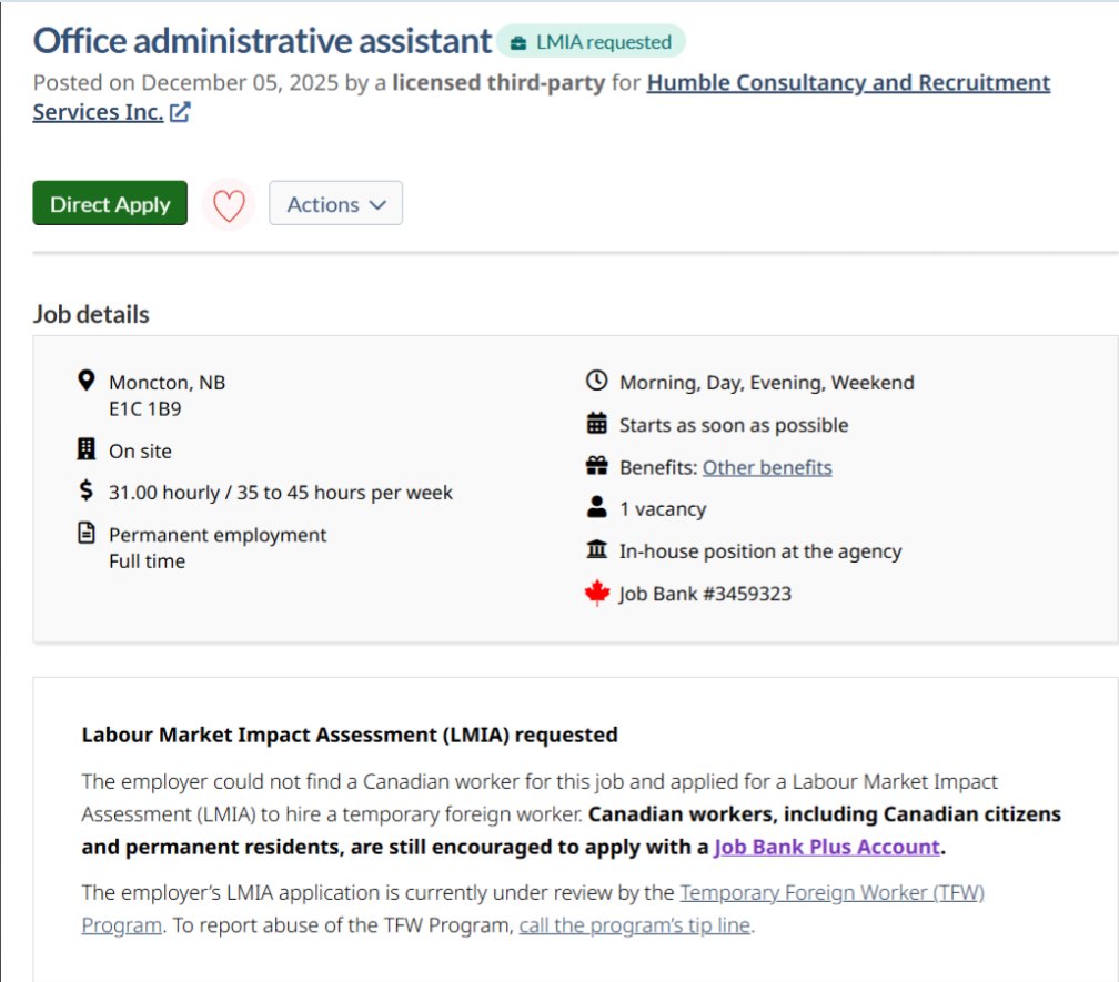 13% youth unemployment rate and none of yall wanna be an office assistant for $30/hr wtf #lmia #SCAM