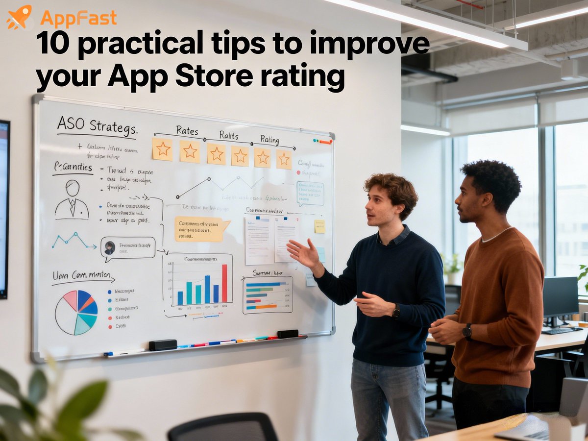 AppFast_ASO's tweet photo. 🚀 Low App Store ratings hurt downloads &amp; visibility. Our new guide breaks down 10 actionable tactics to boost your app's stars:
• Master rating prompt timing 
• Optimize your store page
• Build in-app feedback
&amp; 6 more. 
📈 Read &amp; implement: [https://t.co/bVlNJRsUCB]
#ASO https://t.co/nfvViCTKgk