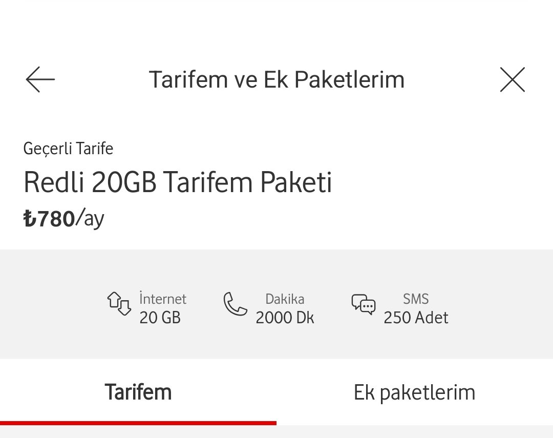 #Vodafone
Merhaba
20gb/2000Dk/250 sm tarifemi süresi bitti diye 338 TL den 780 TL ye yükseltmenizi anlayamıyorum. Tarife fiyatını biraz daha makul bir fiyata çekmeniz mümkün olamaz mı?