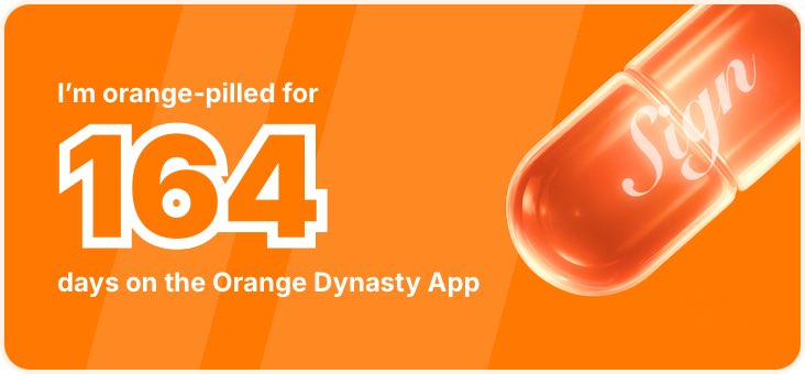 I've been Orange-Pilled and Seeing Signs for 164 days 👀🧡🐉.Join the app and be a better version of yourself!
orange.sign.global/app?user=WBBEM…