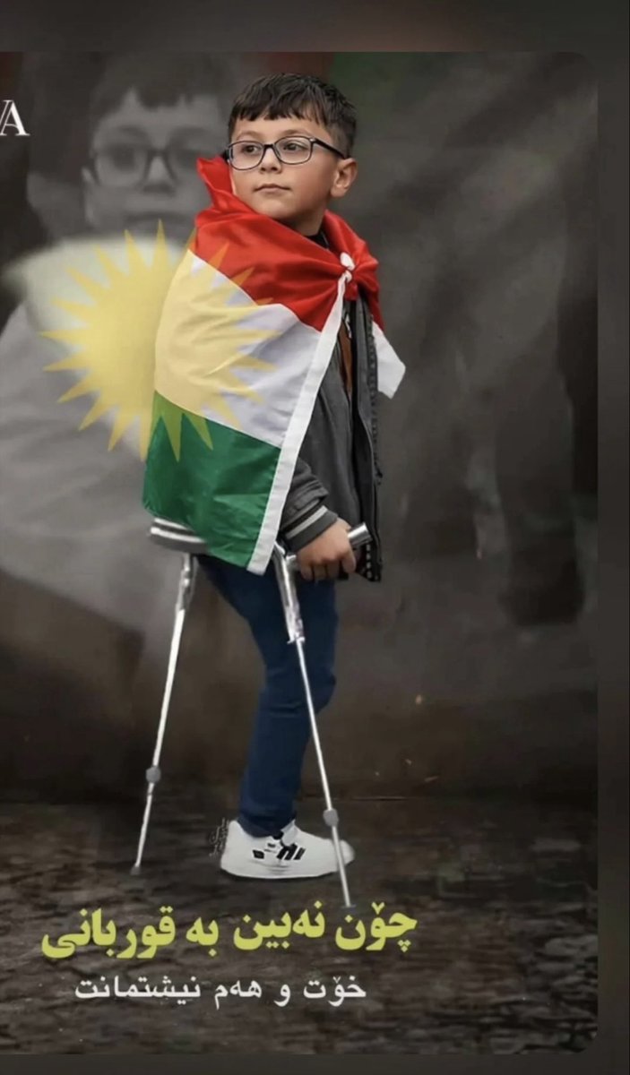 Engelı kürd Çocuk, Rojavalı kürd kardeșlerine destek vermekti  gelmiș.
Çocuğun bakıș dertler kederler geride kalacak,Mesajı veriyor.
 benim favori Fotom bu