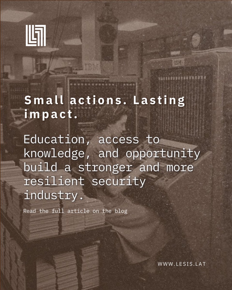 Strengthening Brazil’s cybersecurity community

Education is the foundation of a resilient cybersecurity ecosystem.
In 2026, LESIS supports Mente Binária in training new cybersecurity professionals.

Read the full article on our blog.