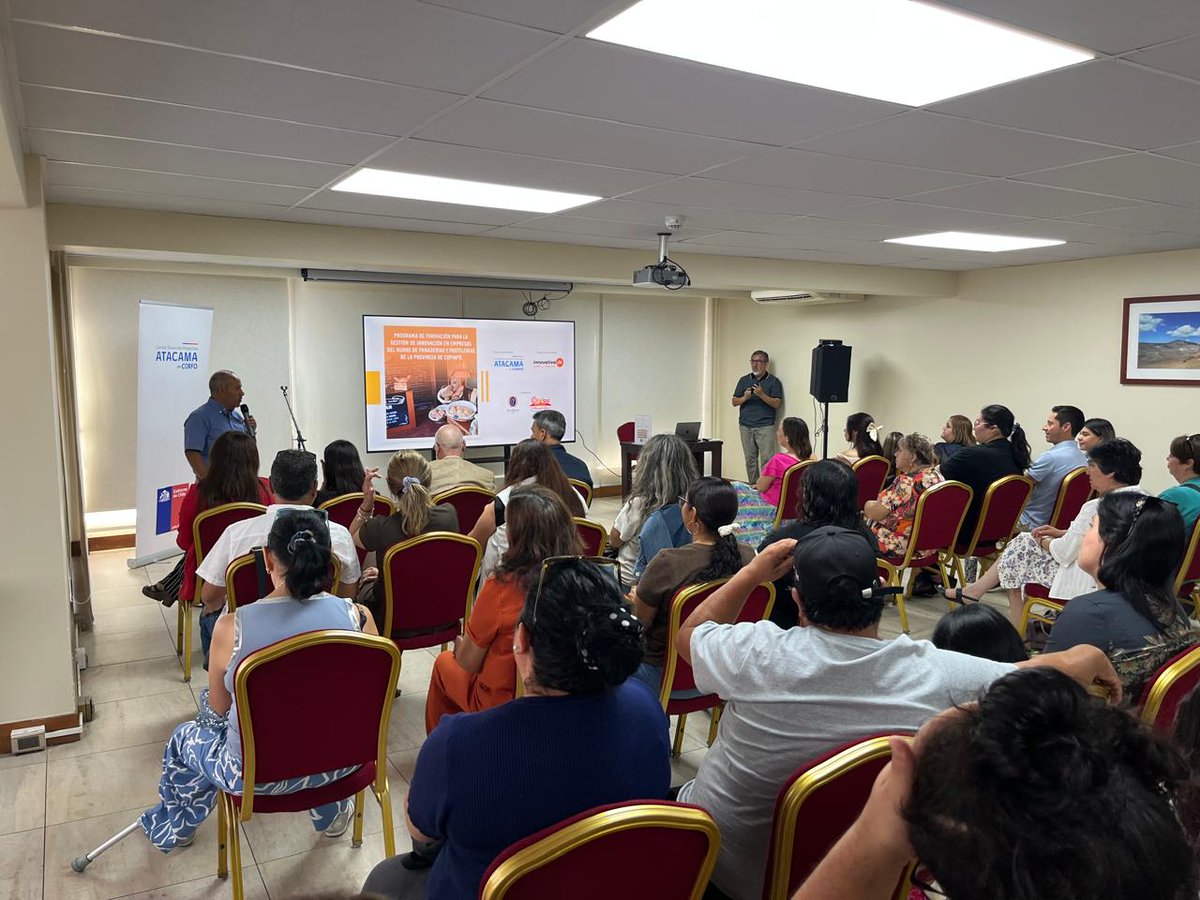 InnovativaDE's tweet photo. Iniciamos https://t.co/cVm1KywHZO programa dirigido a emprendedores y empresas del rubro panadería y pastelería de la provincia de Copiapo. Iniciativa financiada por Comité Desarrollo Productivo Atacama a través de @corfoatacama y ejecutada por @InnovativaDE https://t.co/BWasV2Qjo9