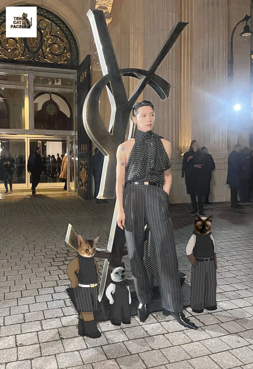 melon_gummy's tweet image. ☺️👍🏻✨🐱🐱🐱🐱✨
#SaintLaurentxTEN