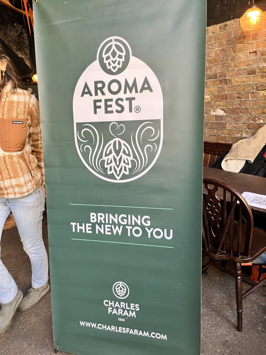 rossthebrewer's tweet photo. Aromafest + London @CharlesFaram #hoptesting https://t.co/RMM03YCeub